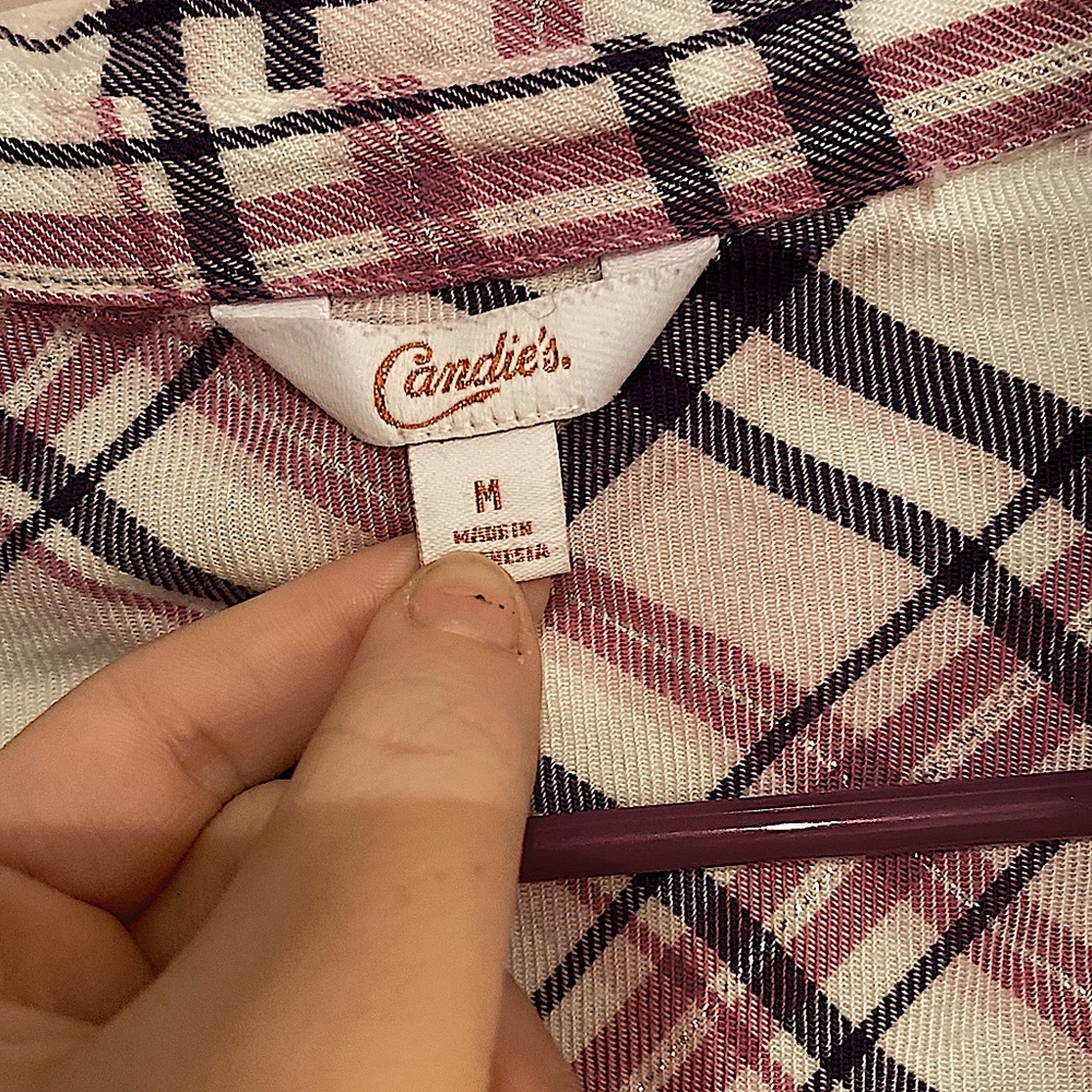 Candies Flannel Shirt - Picture 2 of 3